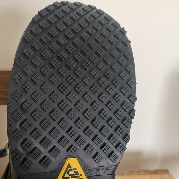 Ace Work Boot Bullfrog Elite Men Black Unisex Slip Resistant Toe Work Boot Sz 13 - Picture 8 of 11